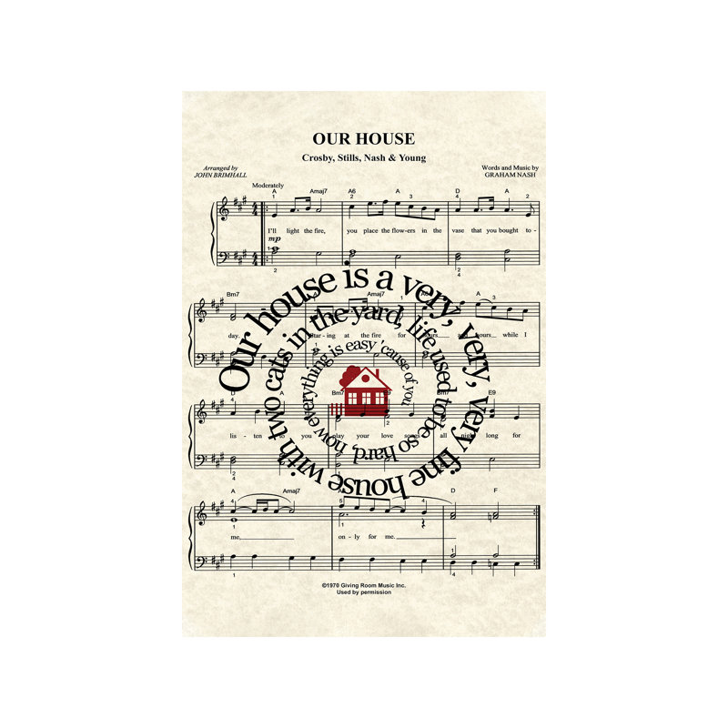 Our House - Wrapped Canvas Print, 101.6 cm H x 66.04 cm W x 3.175 cm D