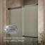 Elate Sliding Shower Door, 70-1/2-In H X 44-1/4 - 47-5/8-In W, With 1/4-In Thick Frosted Glass-124031954