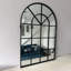 Arch Metal Window Panel Mirror