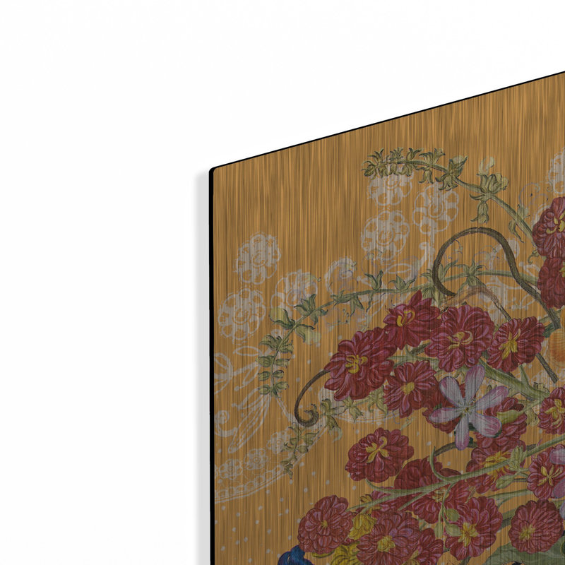 Art mural en métal luxueux «Flower Market Bicycle» par Art Licensing Studio, 36 po x 36 po