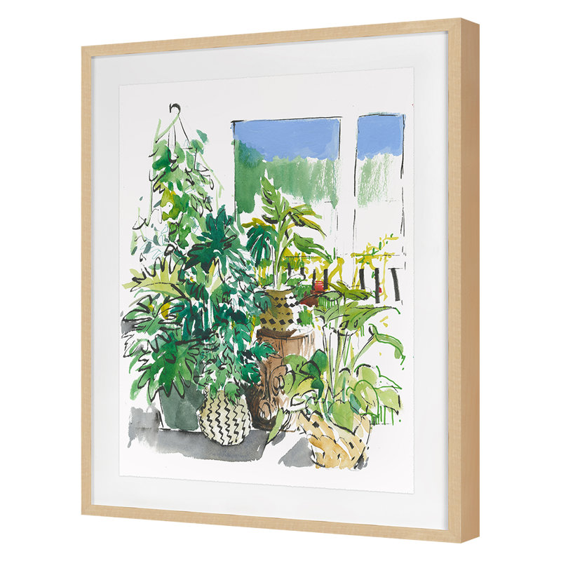 Sun Room 2 Print by PC Ngo, 32" H x 25" W, Maple Framed