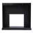 Trandling Mirrored Faux Marble Criss Cross Fireplace