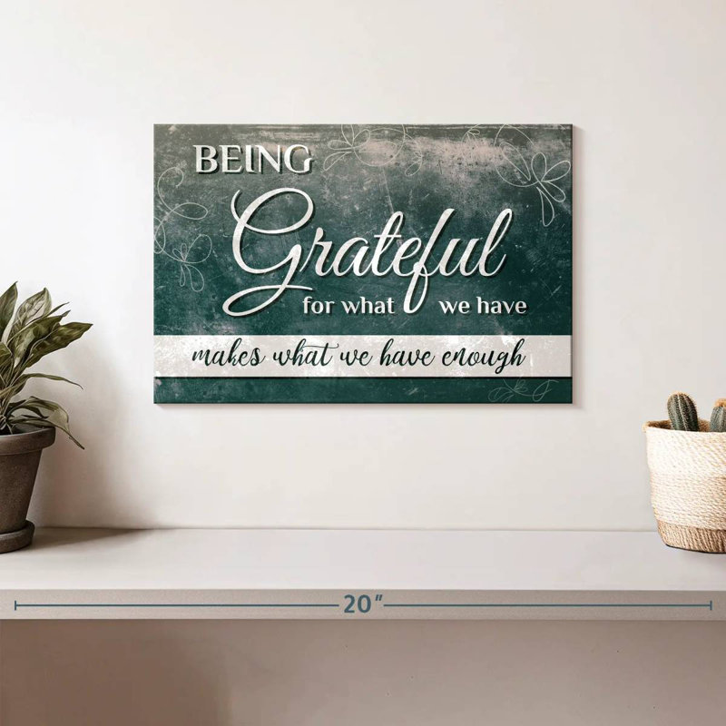 Citation Tergel Being Grateful, H 8 po x l 12 po