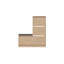 Dude Modern Bench Shoe Cabinet 4 Drop-Doors-240971536
