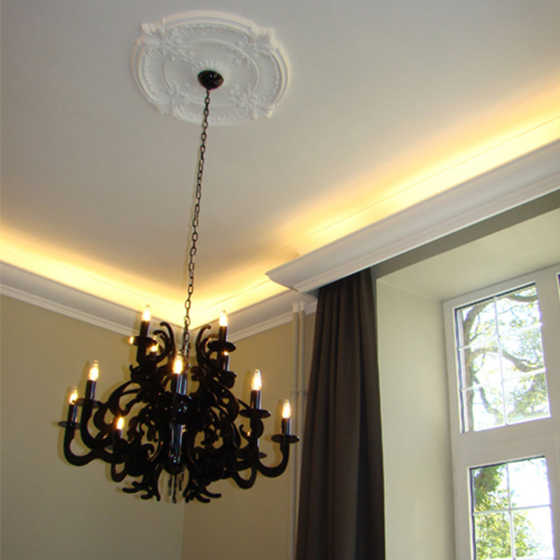 5-3/4 in x 6-3/4 in x 78-3/4 in Primed White Plain Polyurethane Crown Moulding