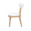 Ensemble de 2 chaises de salle à manger rembourrées modernes