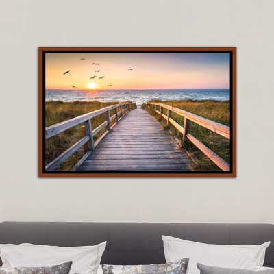 «Sunset at the Dune Beach» par Jan Becke - reproduction de photo sur toile tendue