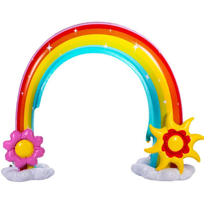 Arrosage gonflable d’été arc-en-ciel