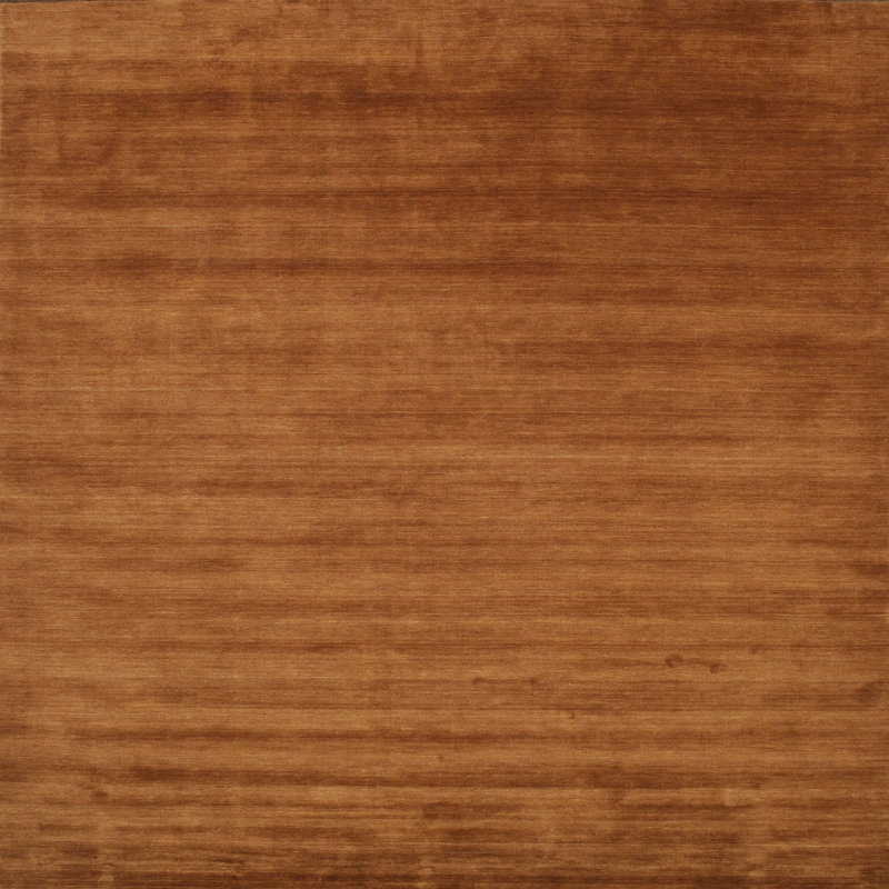 Tapis contemporain brun, Carré 3 pi