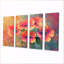 «Neon Geranium Fields Pop Art I» - Décoration murale géraniums - Art mural traditionnel-1238110691-1238110690