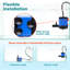 Pompe submersible Aqua Dream 66 GPH - Pompe à eau ultra silencieuse réglable de 2,5 W pour aquariums et fontaines, portance maximale de 1,9 pi, pompe de réservoir de poissons hydroponique intérieur / extérieur