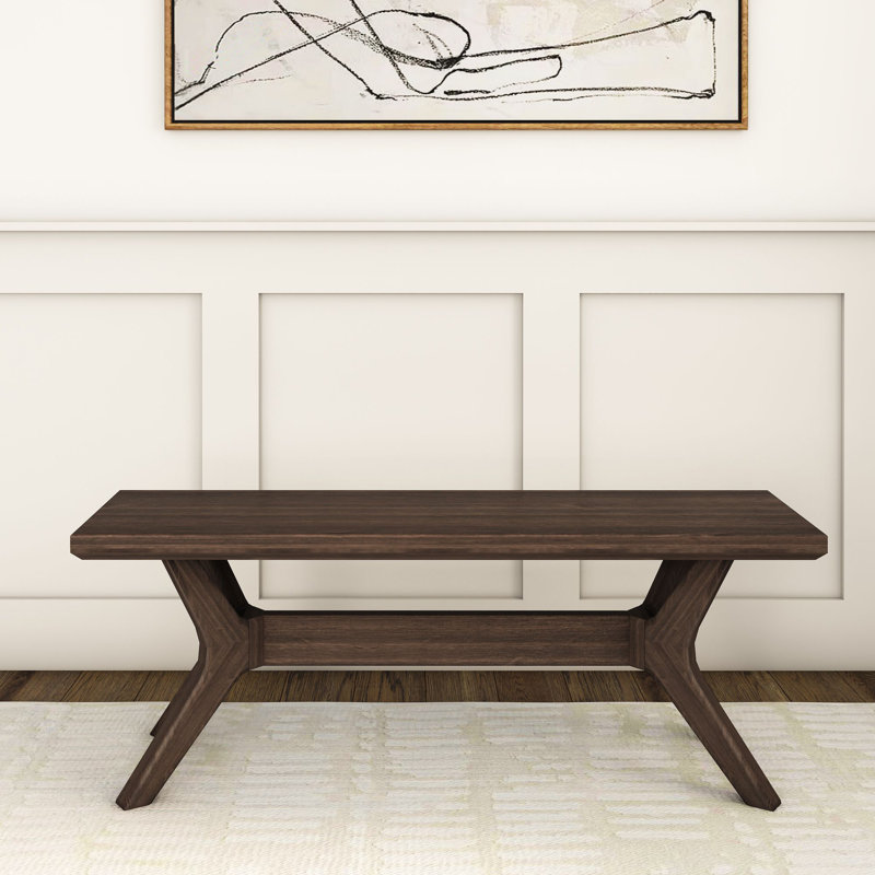 Muhsina X-Leg Dining Bench , Walnut