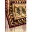 Tapis rouge en polypropylène, 2,58 pi X 7,25 pi, teinture, avec un look, texture fine
