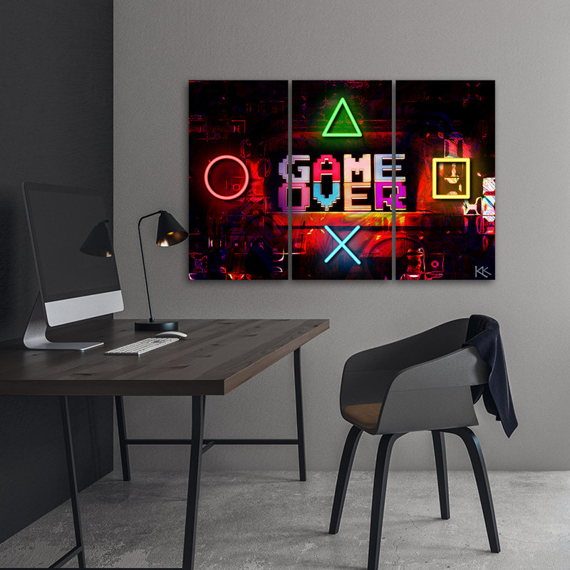 3 Piece Wrapped Canvas Print Set, 100cm H x 150cm W