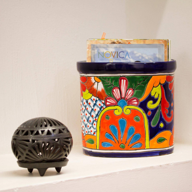 Ceramic / Porcelain Open Recycling Bin - 0.1 Gallons
