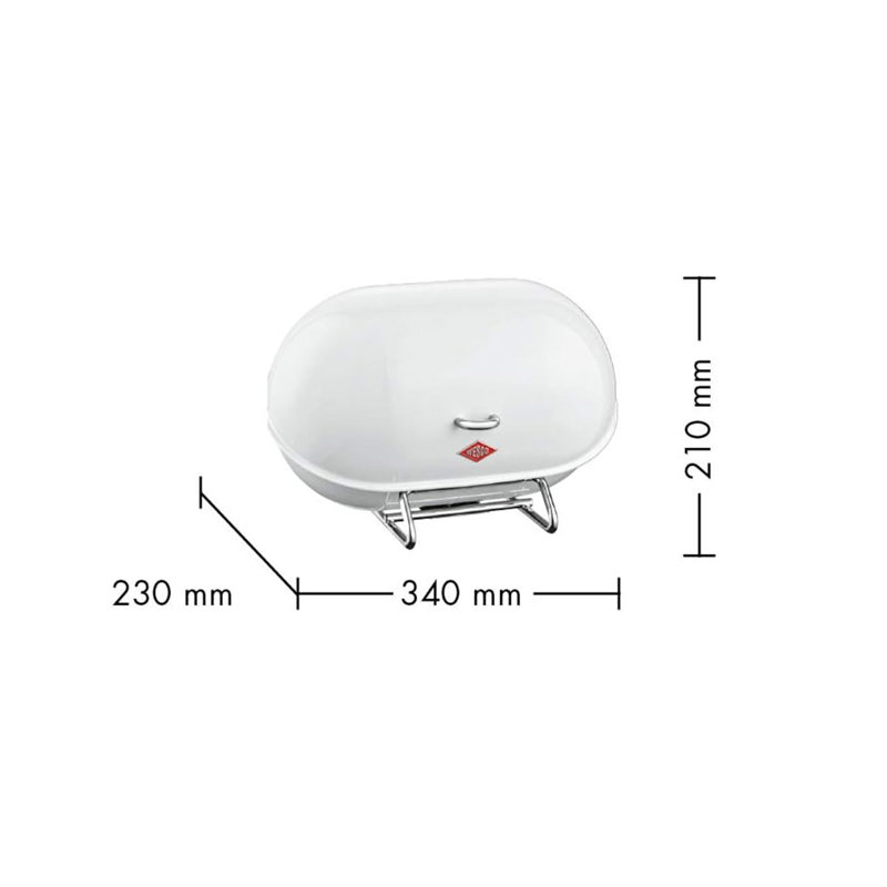 Single Breadboy Bread Bin, Red