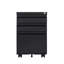 Stylish 3-Drawer Mobile Filing Cabinet With Lock-597719355