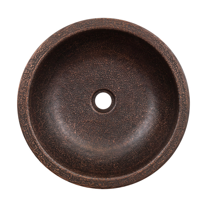 Terra Firma 16'' L Bathroom Sink, Dark Brown