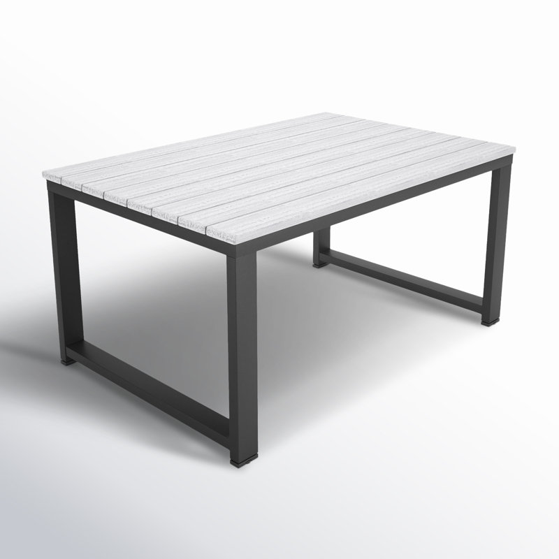 Townsend Metal Outdoor Coffee Table , 23.6'' in. W 35.4'' in. D, White