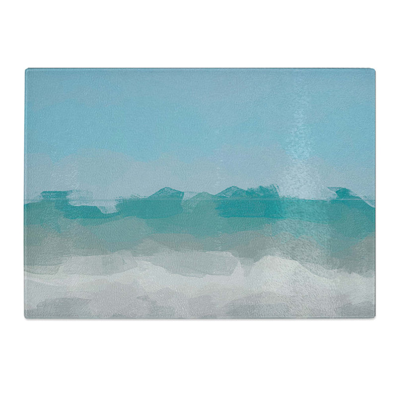 Tempered Glass Horizon Chopping Board, 39 cm W x 28.5 cm L