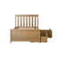 Lit plateforme simple en bois massif 2 tiroirs Boling -1667341117