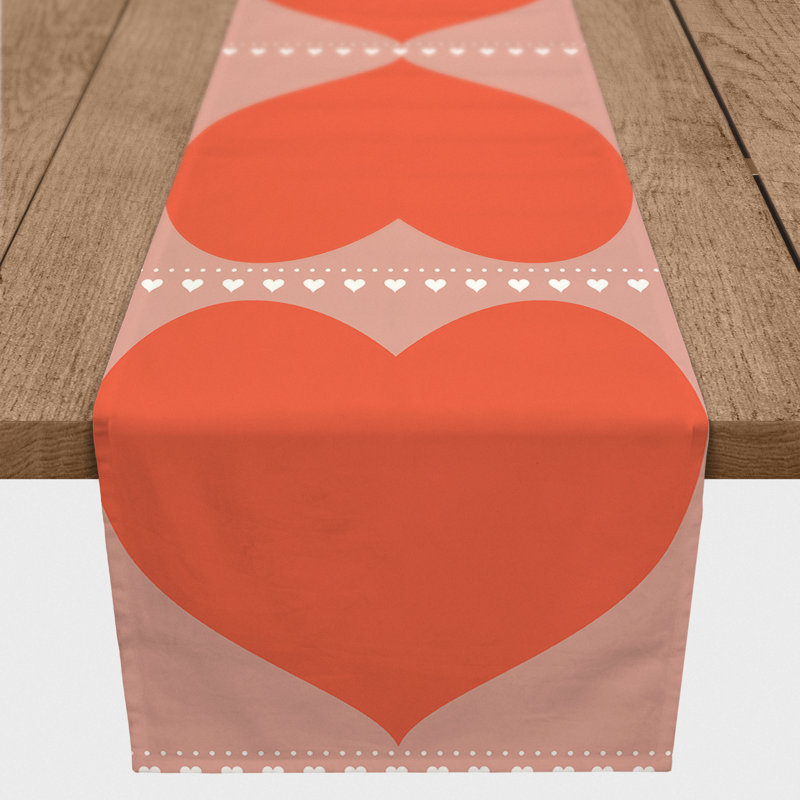Big Hearts Table Runner, 90.00" L