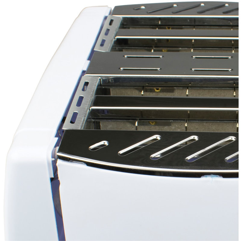 Brentwood Appliances 4 Slice Cool Touch Toaster, White