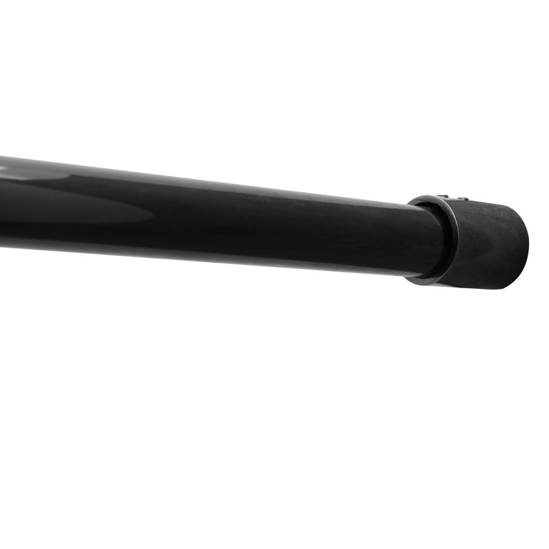 Cabine de douche coulissante noire l 48 po x H 76 po. Verre trempé. Poignée. Convient à différents décors de salle de bain. Réglable pour les surfaces inégales. Pièces incluses