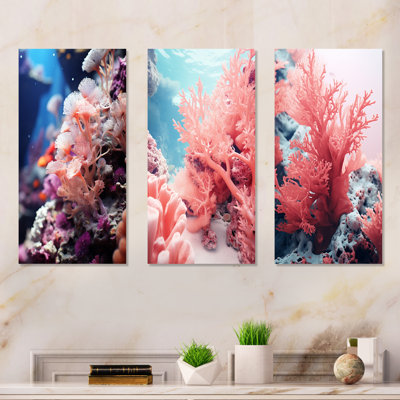 Pink Coral And Anemones Dance