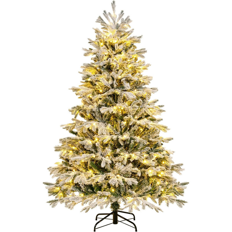 Lighted Artificial Pine Christmas Tree, 180cm H