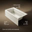 Archer 60" x 32" Alcove/Tile Soaking Bathtub-441581548-512524251