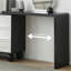 Meuble-lavabo moderne et ajustable noir et blanc