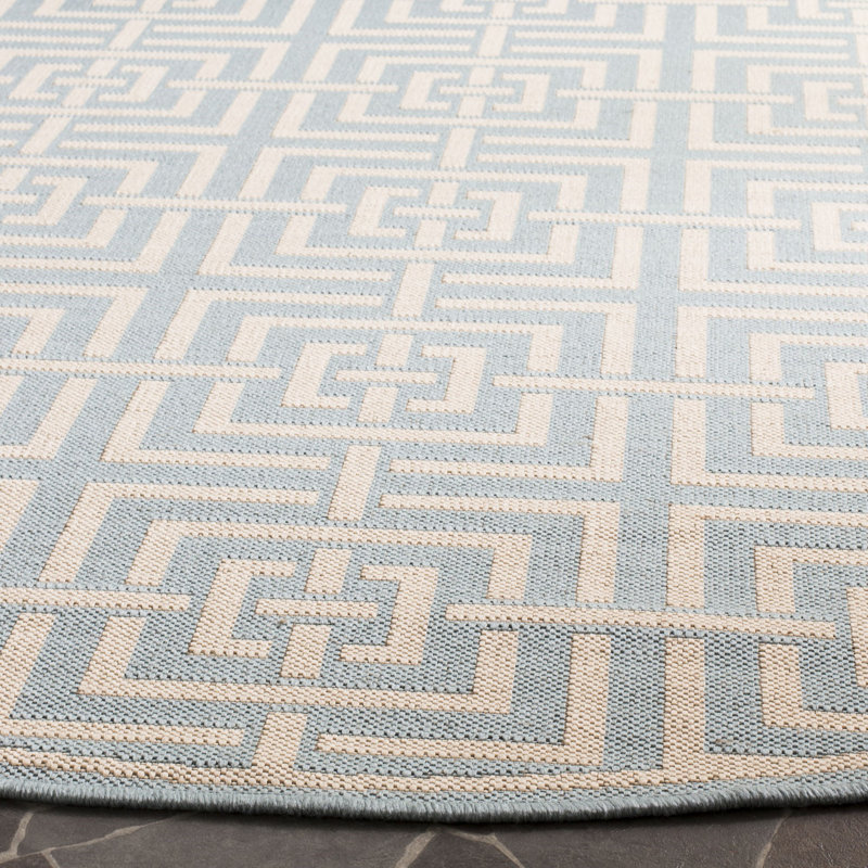 Tapis intérieur / extérieur Gowanus Linden 100, Rond 6 pi 7 po