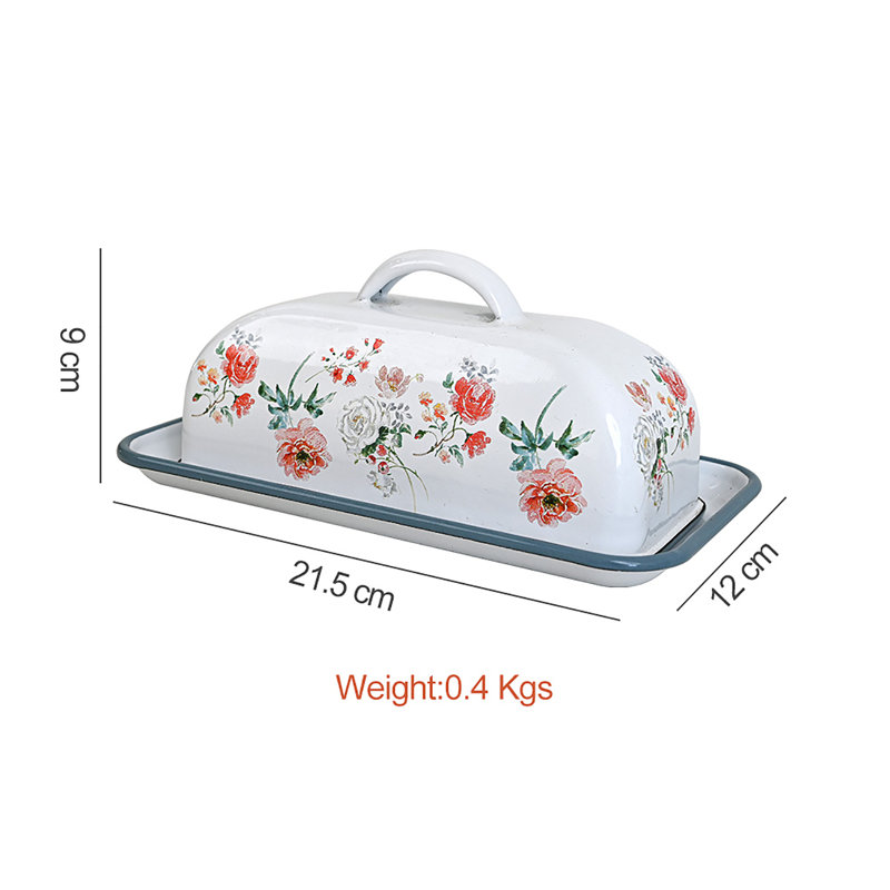 Enamel Butter Dish Butter Holder
