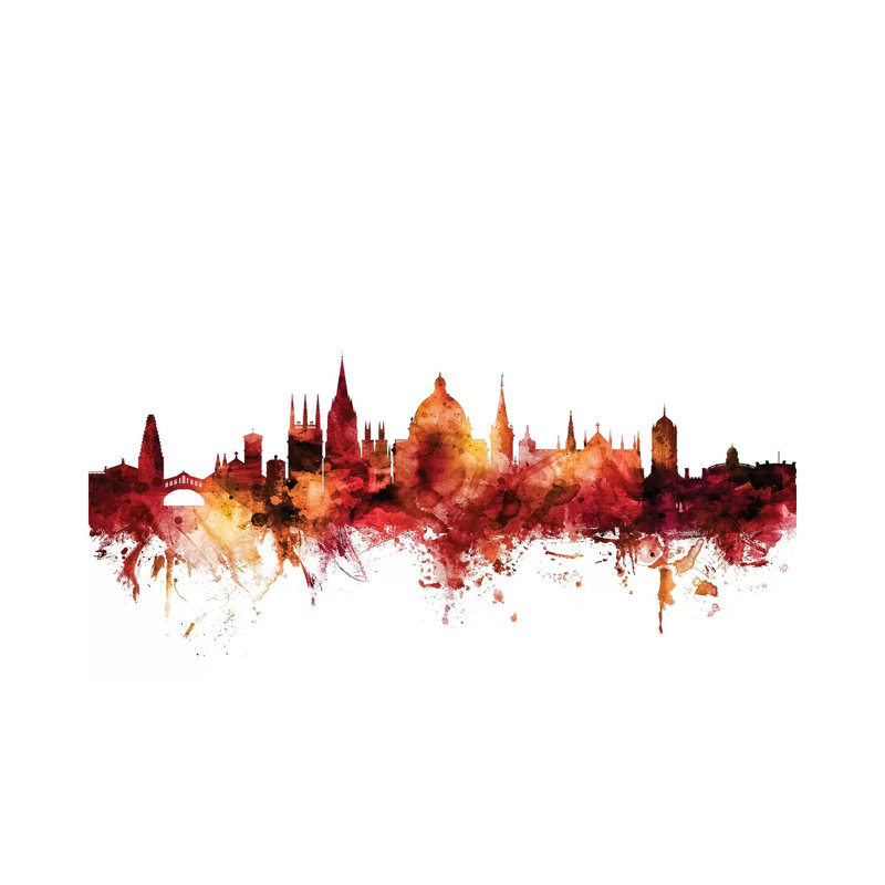 Oxford, England Skyline by Michael Tompsett - Wrapped Canvas Gallery-Wrapped Canvas Giclée, 20.32 cm H x 30.48 cm W