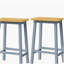 Tabourets de bar K&K, ensemble de 2 chaises de bar de 25,6 po de hauteur, tabourets de comptoir de cuisine avec repose-pieds, tabourets de ferme pour la salle à manger, cuisine, comptoir,-2032120770