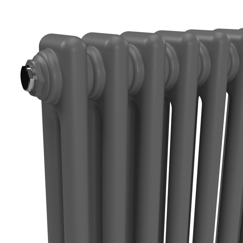 Standard Radiator, Grey, 59cm H x 11cm W x 3cm D