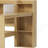 Wooden L-Shape Daybed with Seven Storage Cabinets and Two Storage Drawers, Multi-functional Bed with Study Desk and Built-in Bookshelf-442040-442042