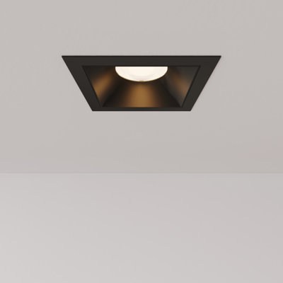 Libra Vidalite 3In LED Recessed Ceiling Light, Square Canless Downlight Kit With Selectable 5CCT Color Temperature & Full Range Dimmer, 1200LM Brightness, 14W, ETL, IC & IP44 Wet Rated