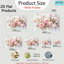 Impression sur toile Elegant Soft Blush Rose Bouquet - Urban Studio-1518530017