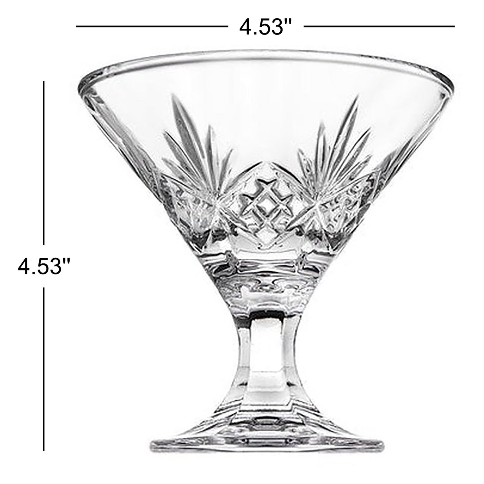 Dublin Crystal Martini Glass
