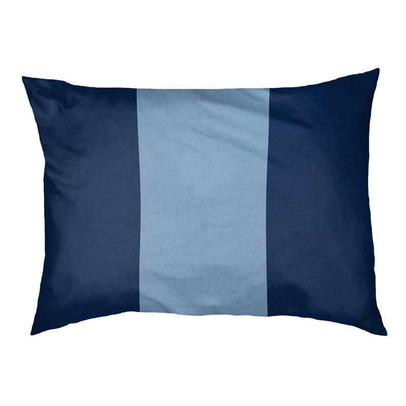 Coussin d'extérieur pour chien Florida Tribe, Medium (28" W x 18" D x 9.5" H), Navy Blue/Light Blue/Navy Blue