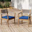 Chaises de salle à manger d'extérieur en bois d'acacia-566461779