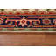 Tapis de couloir géométrique ivoire traditionnel 3 x 10