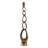 Aluminum Abstract Decorative Object for Home or Office Decor Gold 32".