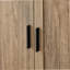 Armoire de rangement avec deux portes pour salle de bain, bureau, tablette réglable, panneau de fibres à densité moyenne-393282162