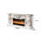 62.99"L×27.56"Ivory White Heating System Landscape Electric Fireplace-118803793-118803794