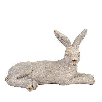 Coronado HARE Lying 24cm Weathered Light Stone Effect