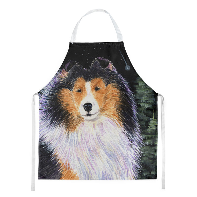 Tablier collie starry night