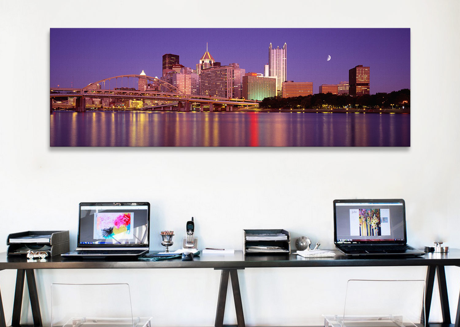 Ebern Designs Panoramic Allegheny River, Pittsburgh, Pennsylvania ...